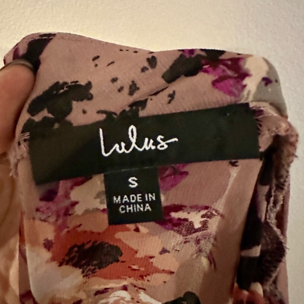 Lulu's Purple Floral Midi Dress - Picture 3 of 5